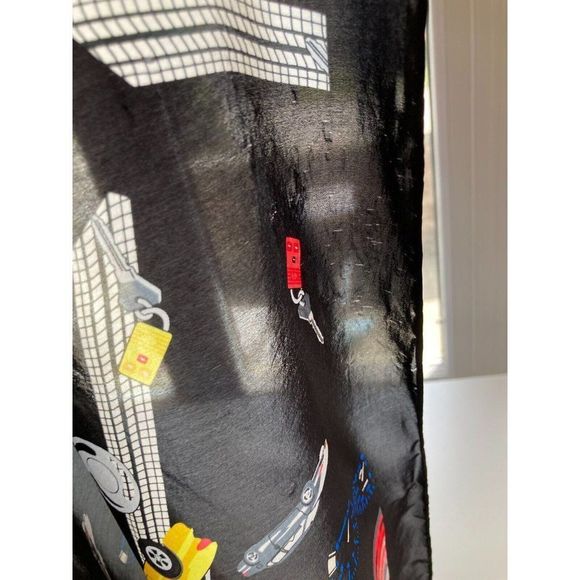 Vintage FORD MOTOR COMPANY Black Auto Car Print Silk 23" x 23" Square Scarf - Picture 10 of 11
